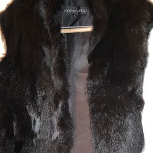 Adrienne Landau Rabbit Fur Vest
